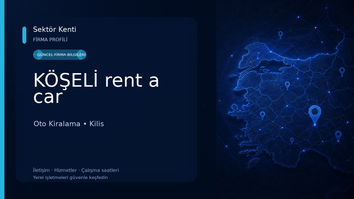 KÖŞELİ rent a car Oto Kiralama