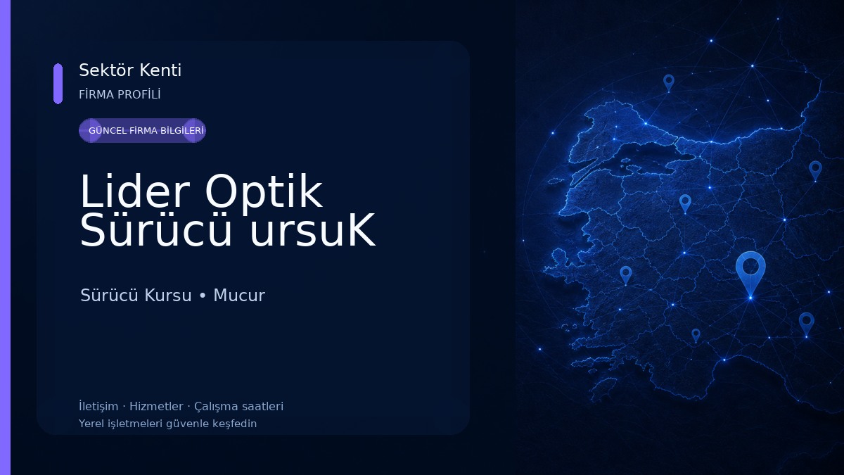 Lider Optik Sürücü ursuK 