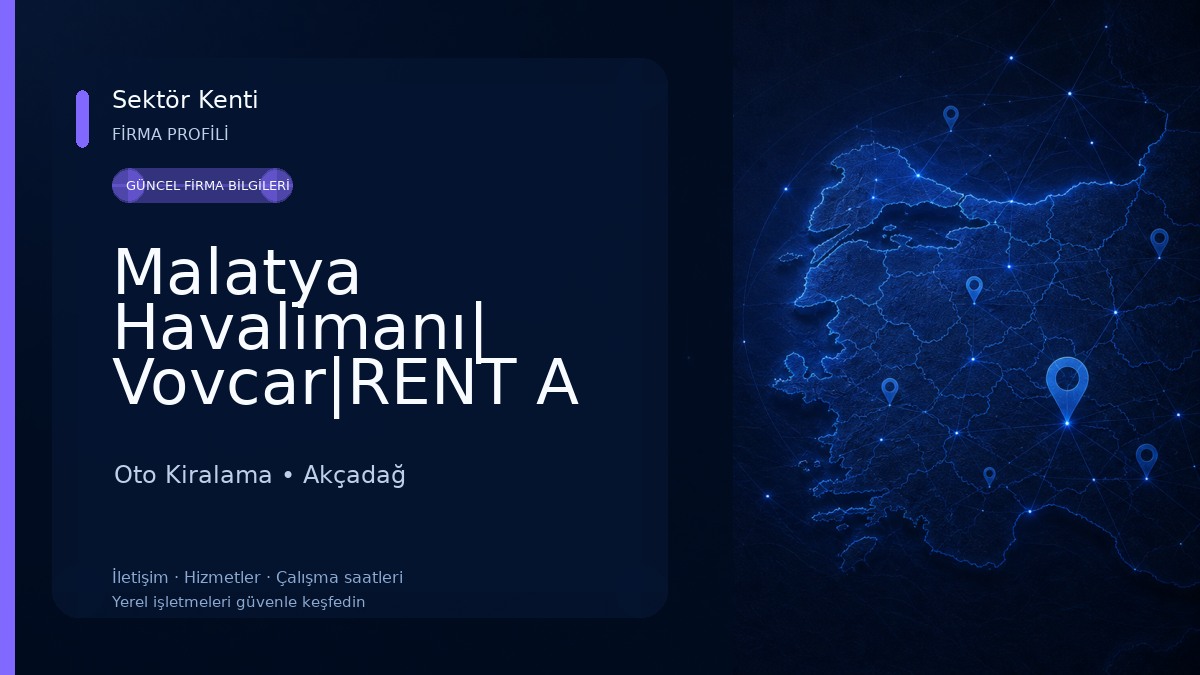 Malatya Havalimanı| Vovcar|RENT A CAR Oto Kiralama