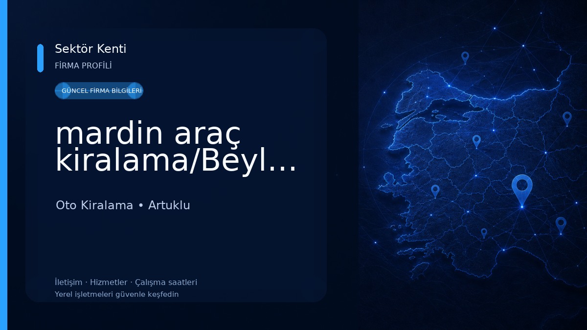 mardin araç kiralama/Beylerbeyi Oto Kiralama