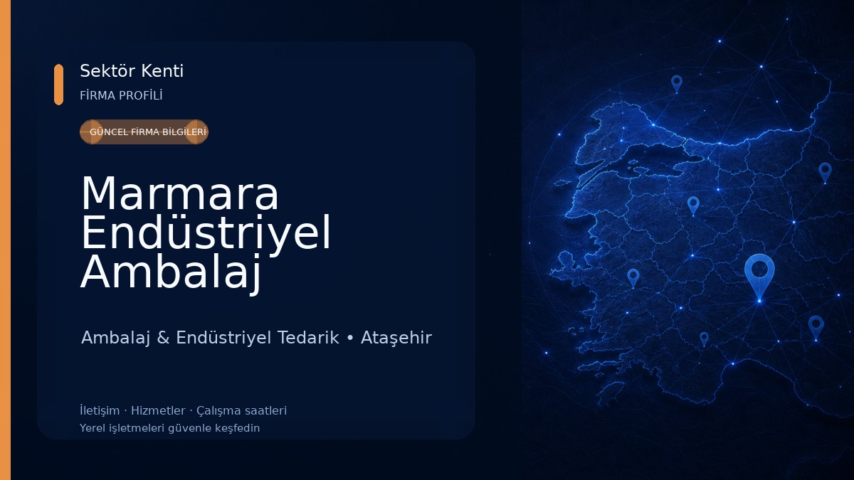 Marmara Endüstriyel Ambalaj Ürünleri San. ve Tic. Ltd. Şti. Ambalaj & Endüstriyel Tedarik