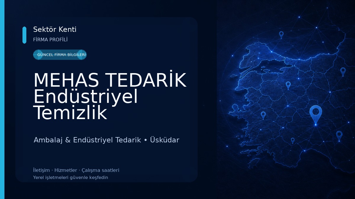 MEHAS TEDARİK Endüstriyel Temizlik Malzemeleri 