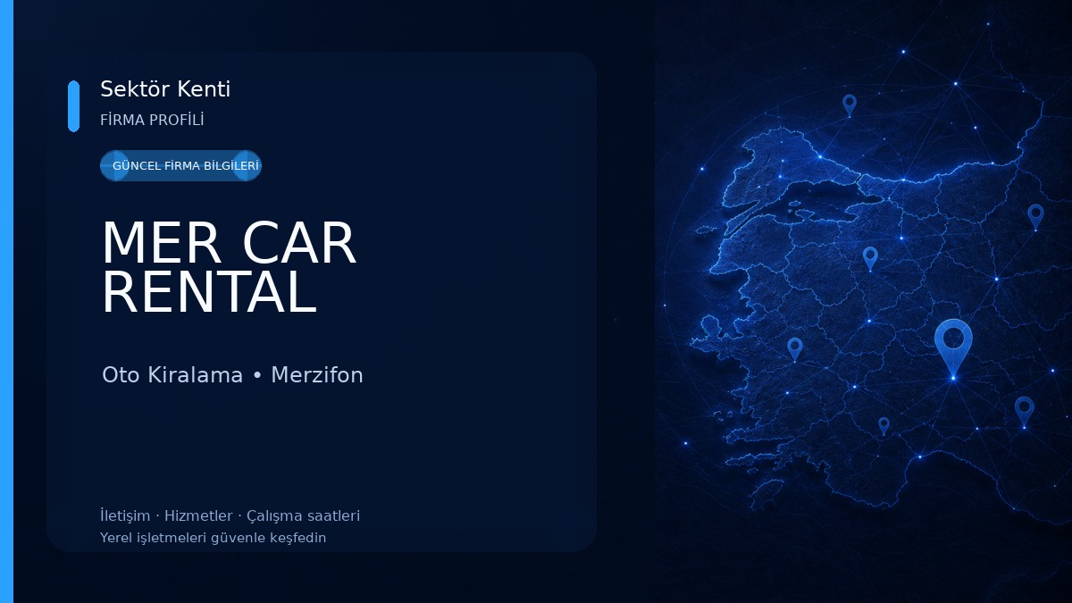 MER CAR RENTAL Oto Kiralama