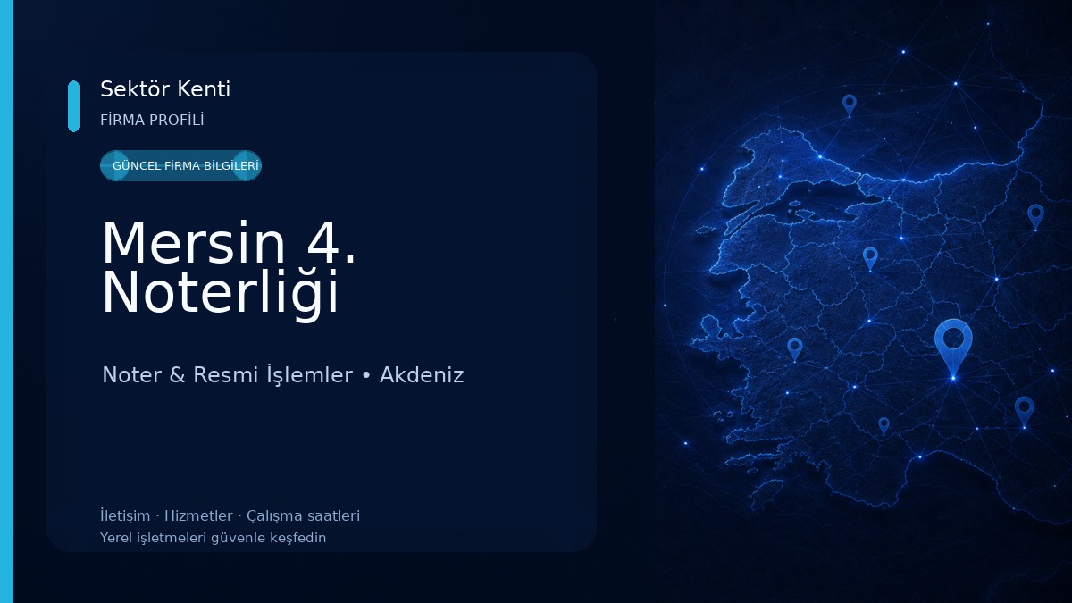 Mersin 4. Noterliği 