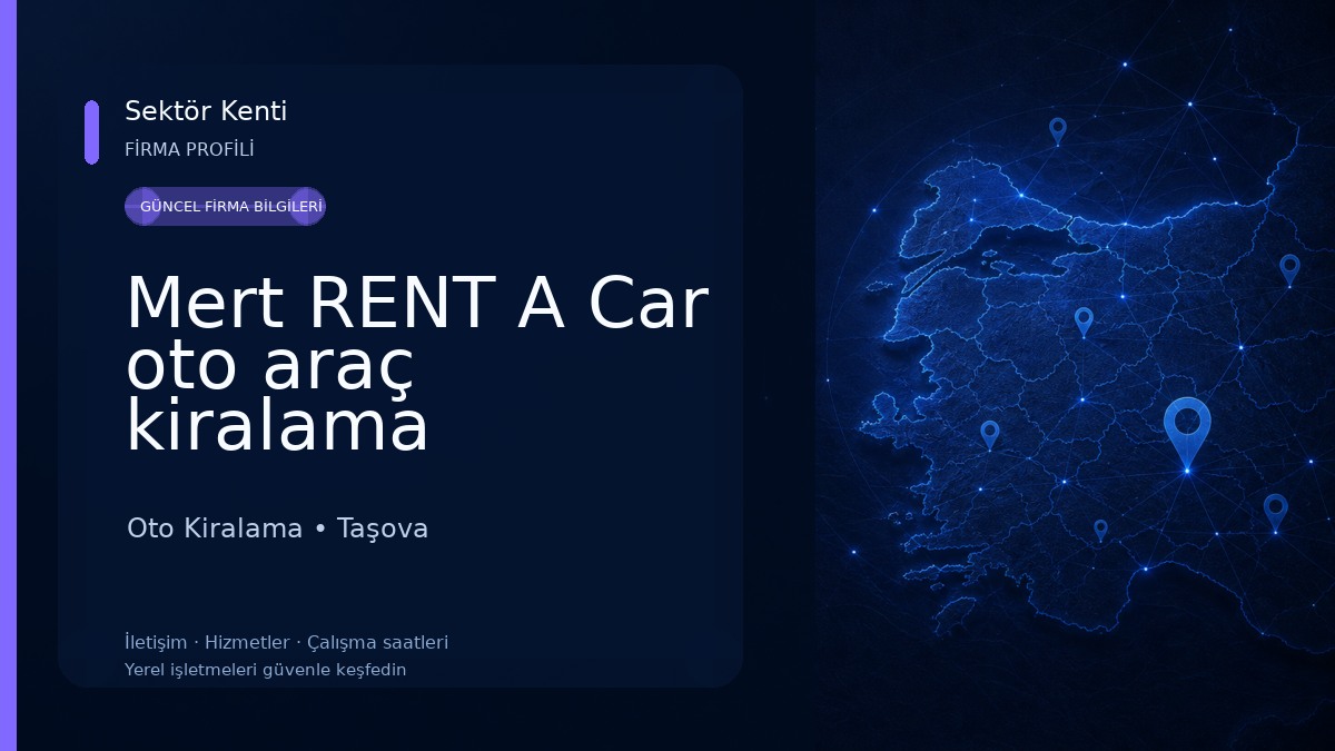 Mert RENT A Car oto araç kiralama Oto Kiralama