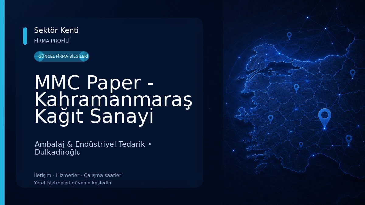 MMC Paper - Kahramanmaraş Kağıt Sanayi