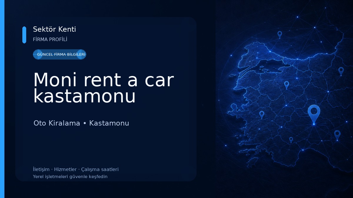 Moni rent a car kastamonu 