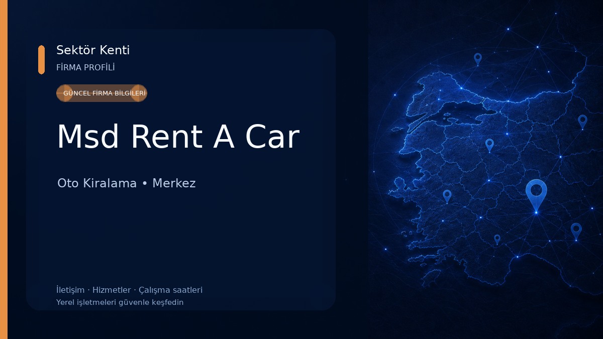 Msd Rent A Car Oto Kiralama