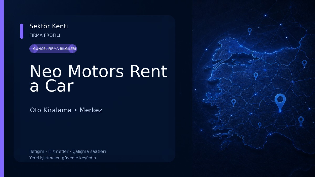 Neo Motors Rent a Car Oto Kiralama