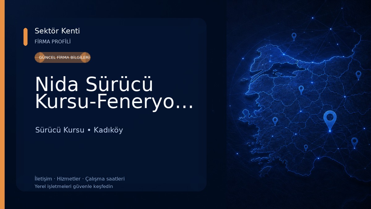 Nida Sürücü Kursu-Feneryolu-Kadıköy