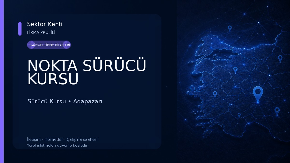 NOKTA SÜRÜCÜ KURSU Sürücü Kursu