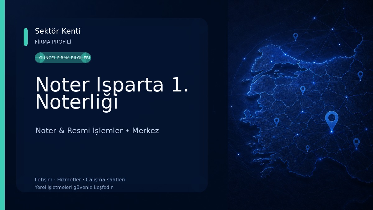 Noter Isparta 1. Noterliği