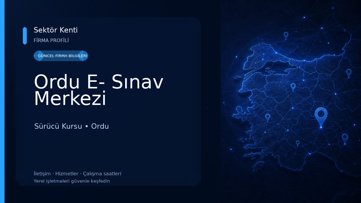 Ordu E- Sınav Merkezi