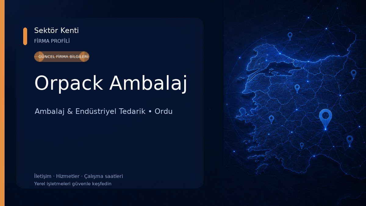 Orpack Ambalaj Ambalaj & Endüstriyel Tedarik