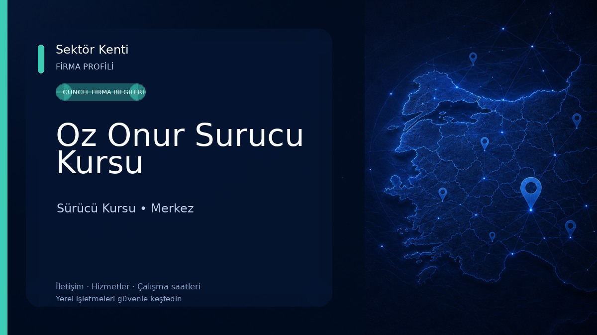 Oz Onur Surucu Kursu Sürücü Kursu