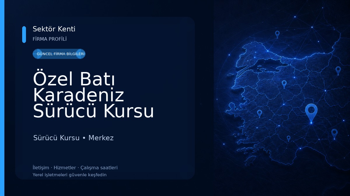 Özel Batı Karadeniz Sürücü Kursu mtsk
