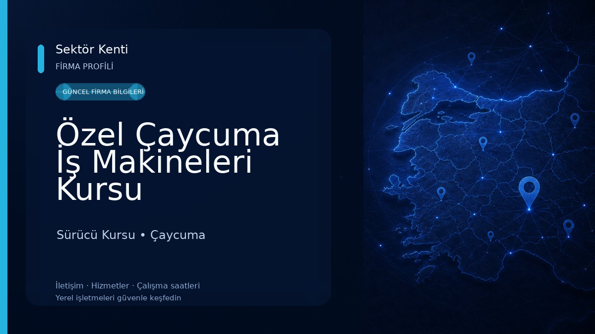 Özel Çaycuma İş Makineleri Kursu Sürücü Kursu