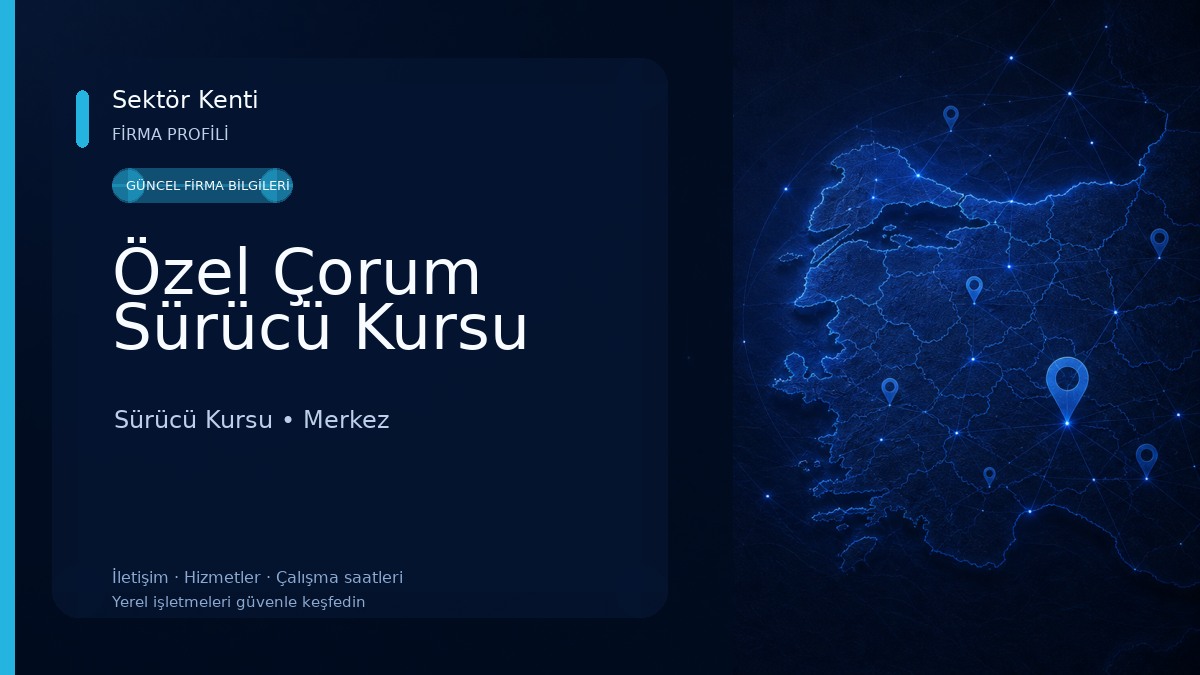 Özel Çorum Sürücü Kursu