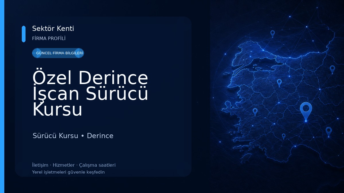 Özel Derince İşcan Sürücü Kursu Sürücü Kursu