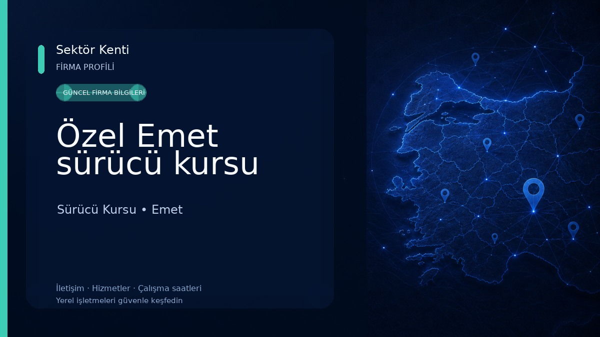 Özel Emet sürücü kursu 