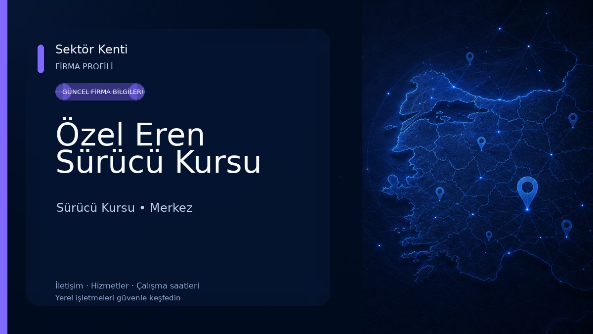 Özel Eren Sürücü Kursu Sürücü Kursu