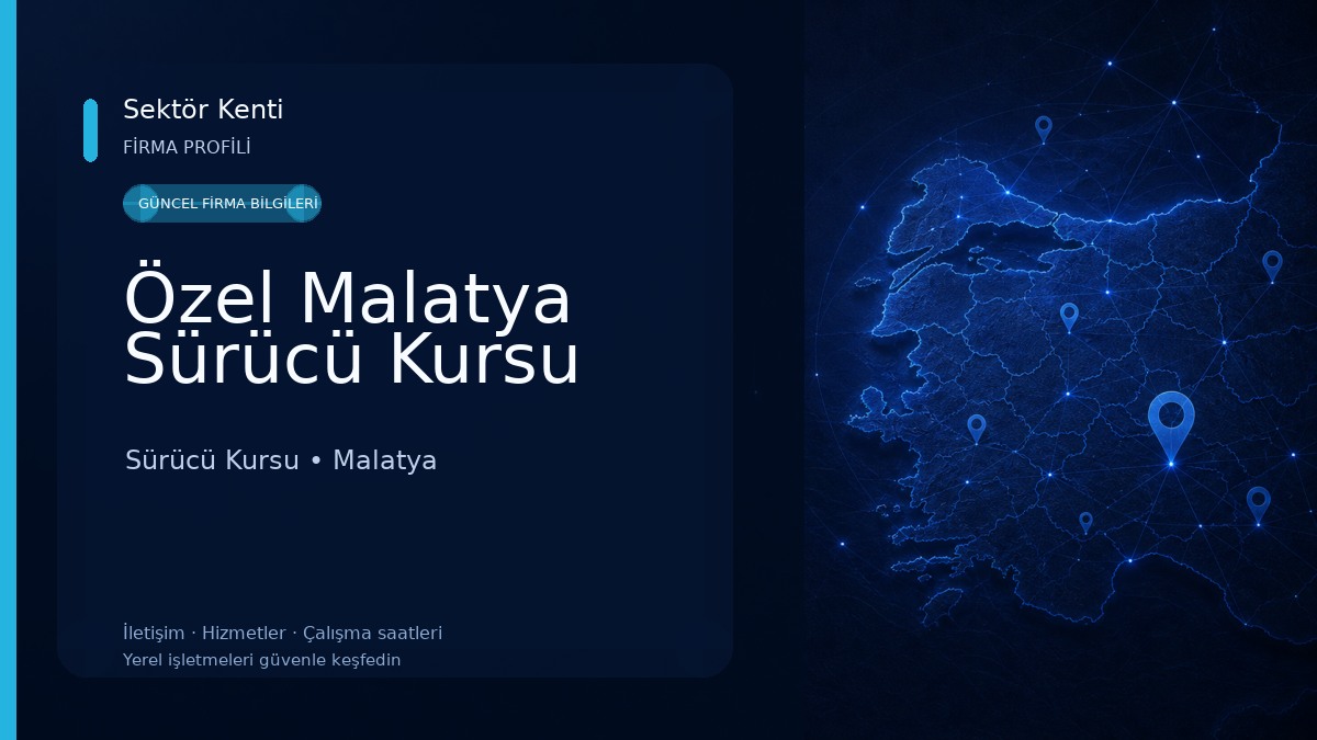 Özel Malatya Sürücü Kursu Sürücü Kursu