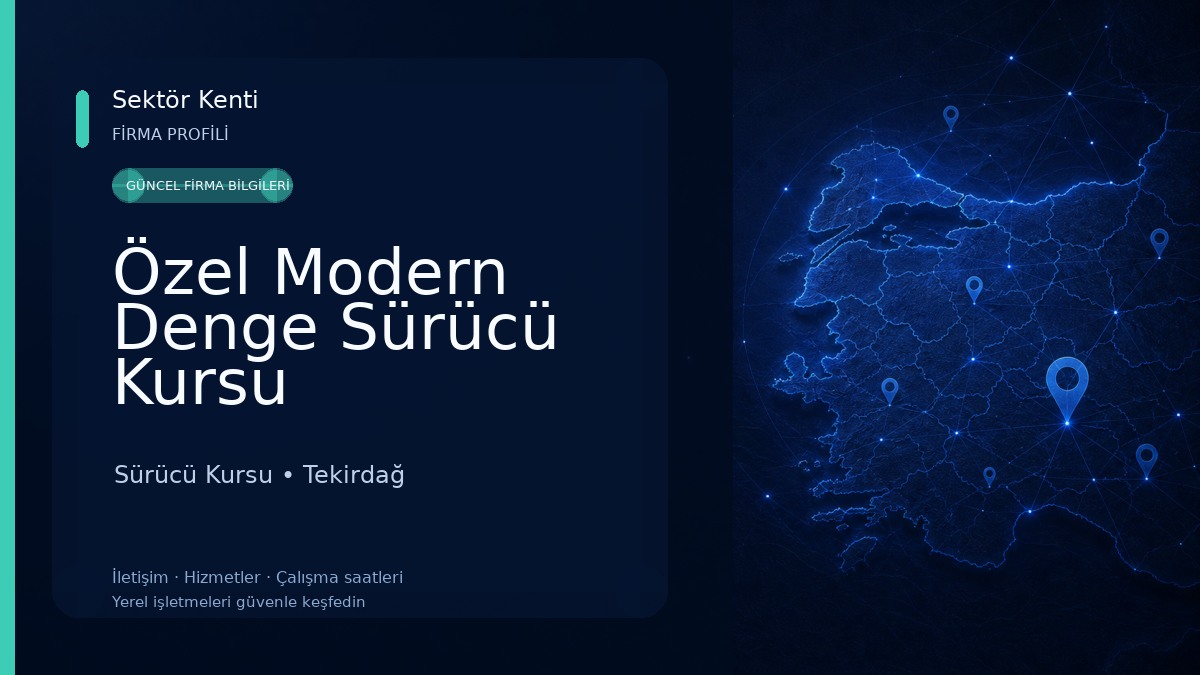 Özel Modern Denge Sürücü Kursu Sürücü Kursu