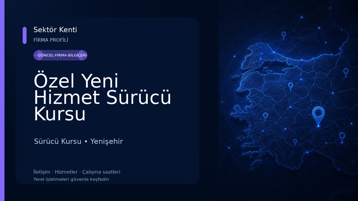 Özel Yeni Hizmet Sürücü Kursu Sürücü Kursu