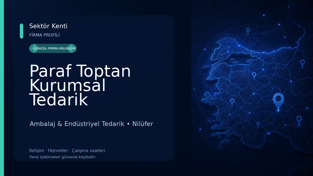 Paraf Toptan Kurumsal Tedarik