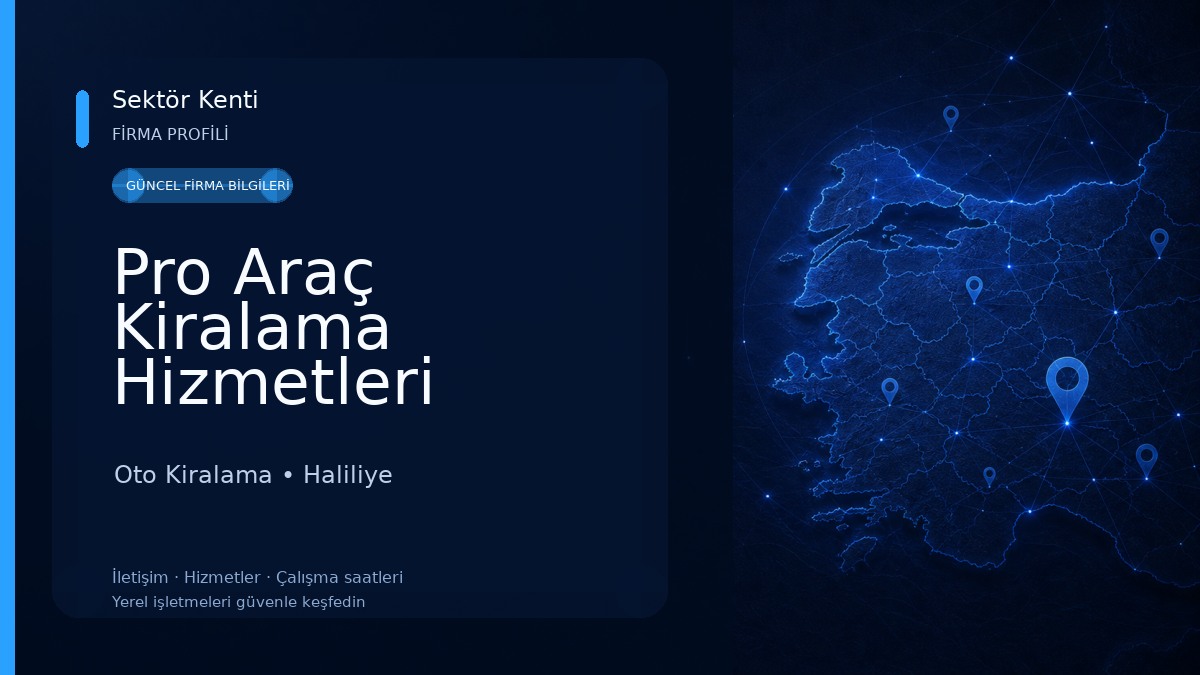 Pro Araç Kiralama Hizmetleri Oto Kiralama