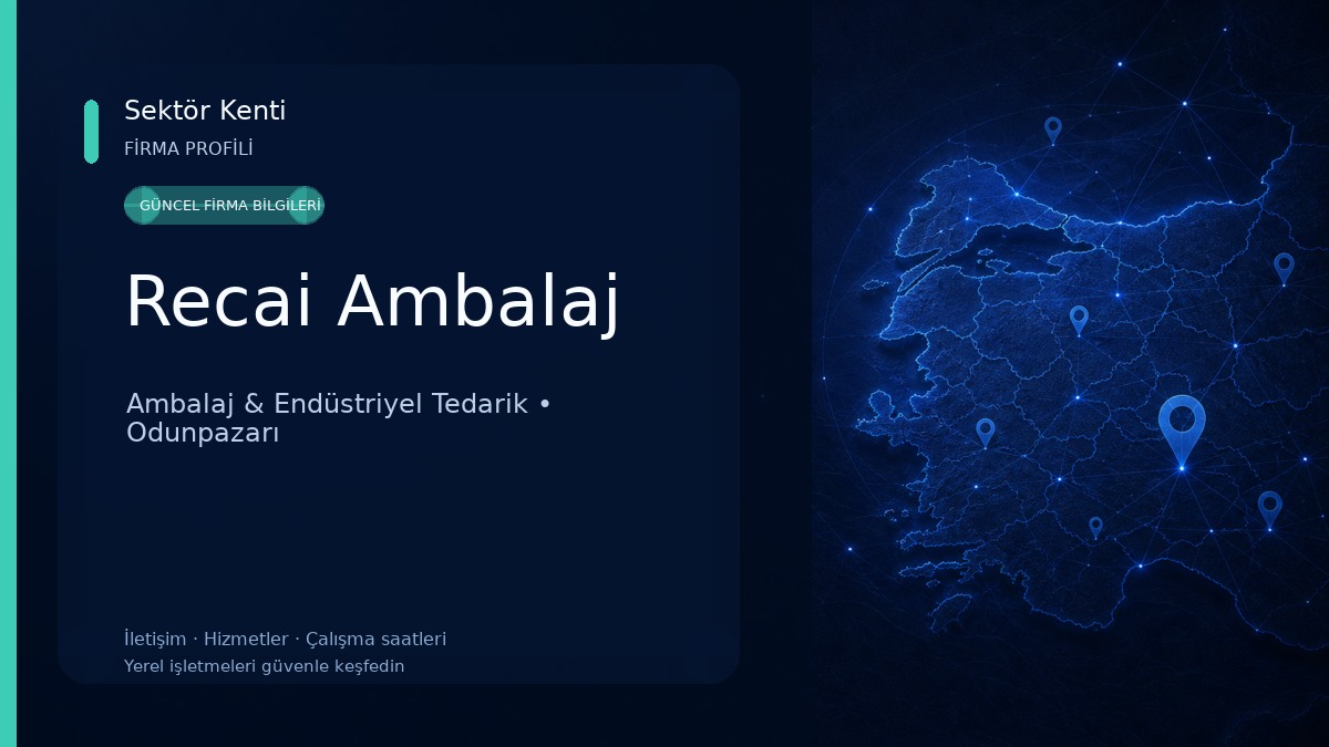 Recai Ambalaj Ambalaj & Endüstriyel Tedarik