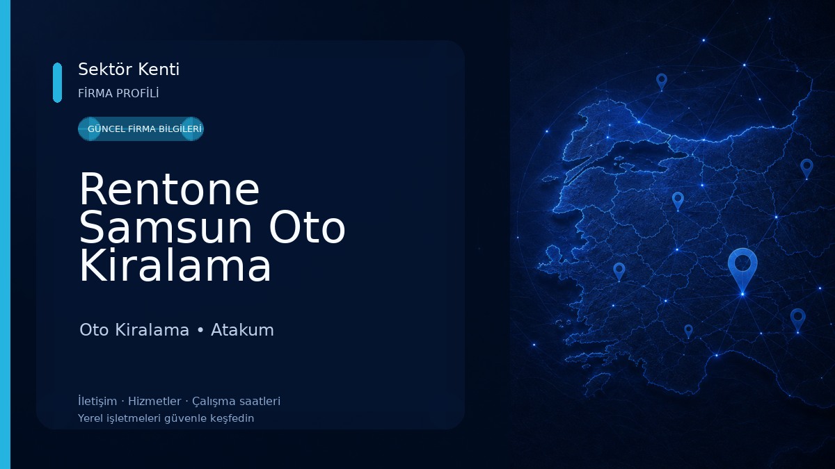 Rentone Samsun Oto Kiralama Oto Kiralama