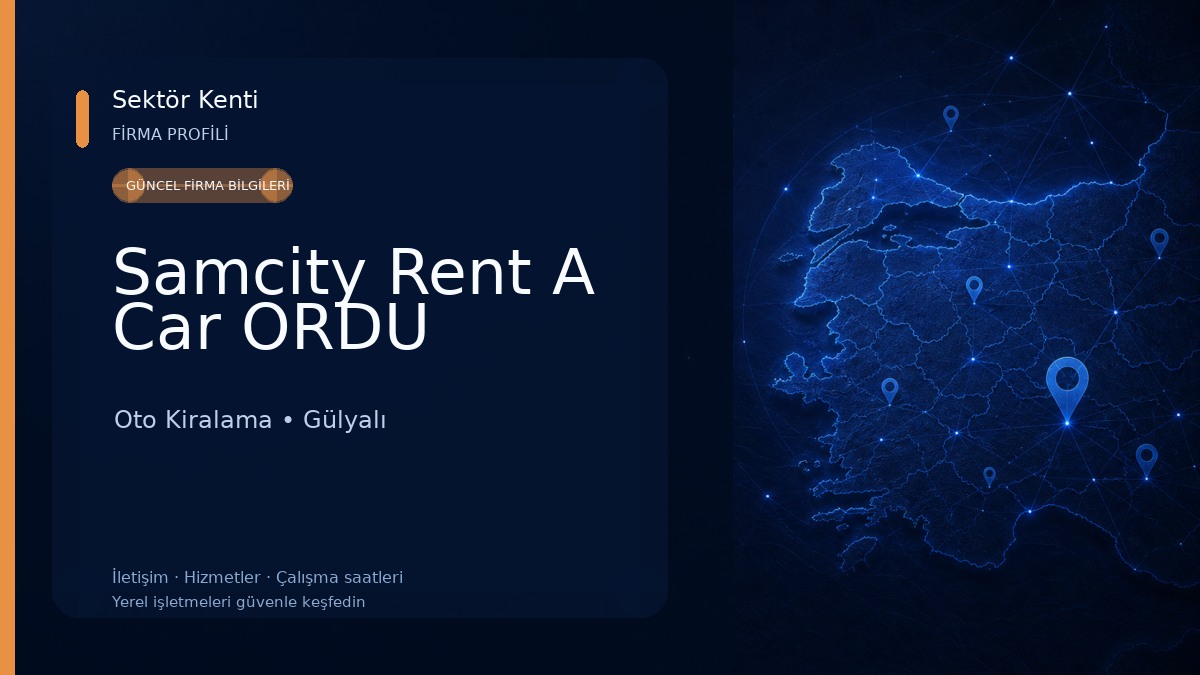 Samcity Rent A Car ORDU Oto Kiralama