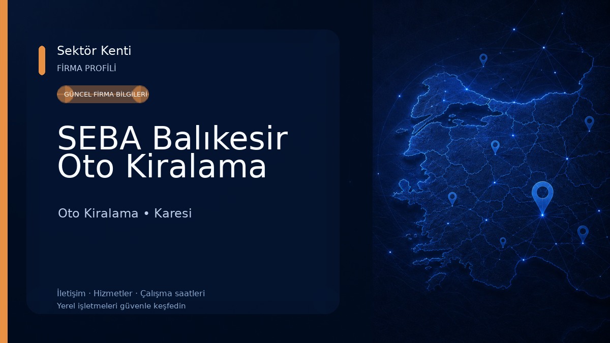 SEBA Balıkesir Oto Kiralama Oto Kiralama