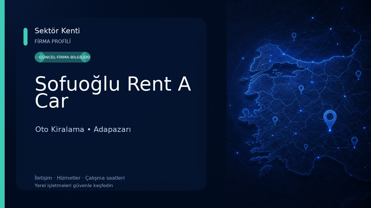 Sofuoğlu Rent A Car Oto Kiralama