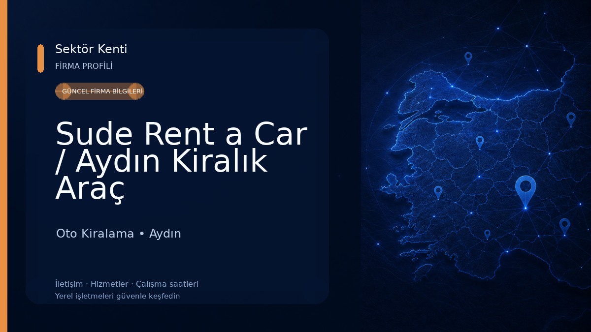 Sude Rent a Car / Aydın Kiralık Araç 