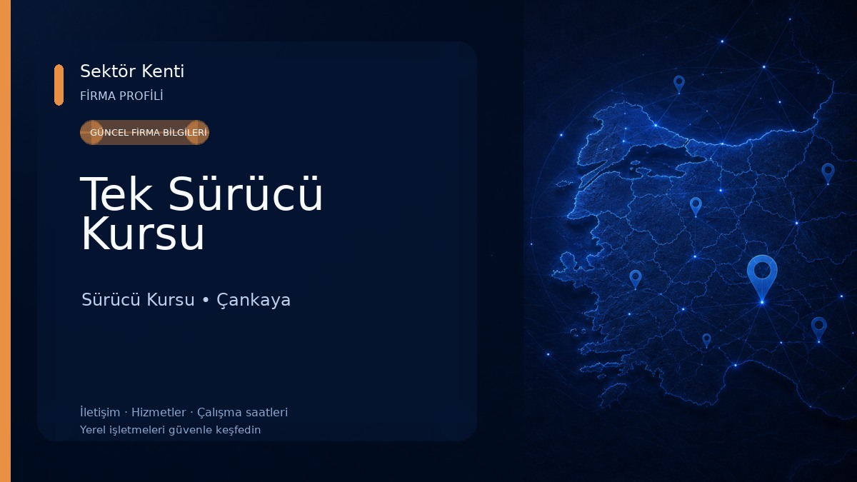 Tek Sürücü Kursu