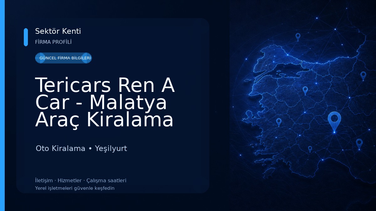 Tericars Ren A Car - Malatya Araç Kiralama 