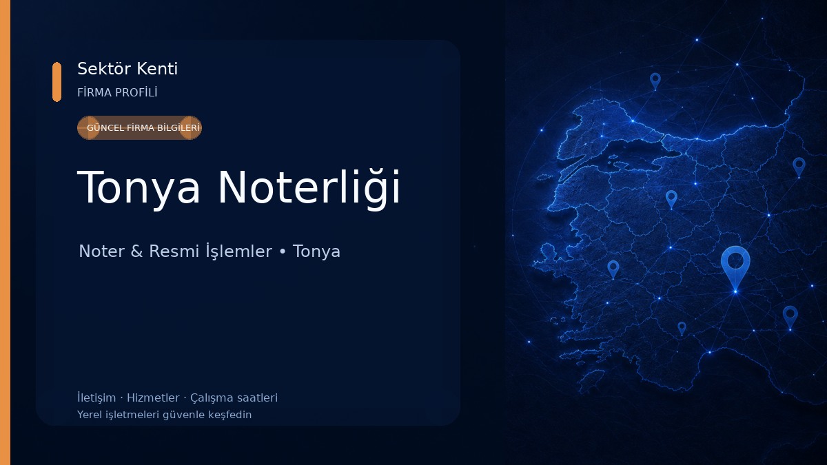 Tonya Noterliği