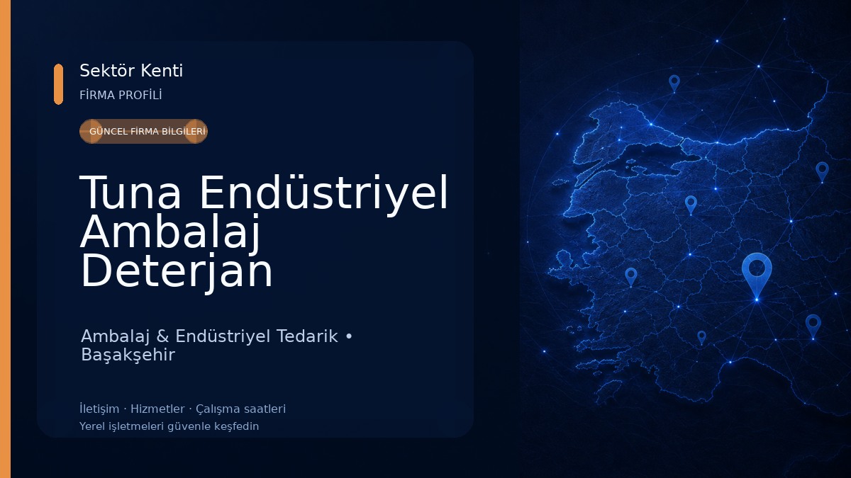 Tuna Endüstriyel Ambalaj Deterjan Ambalaj & Endüstriyel Tedarik