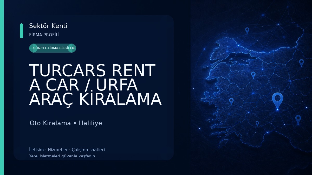 TURCARS RENT A CAR / URFA ARAÇ KİRALAMA Oto Kiralama