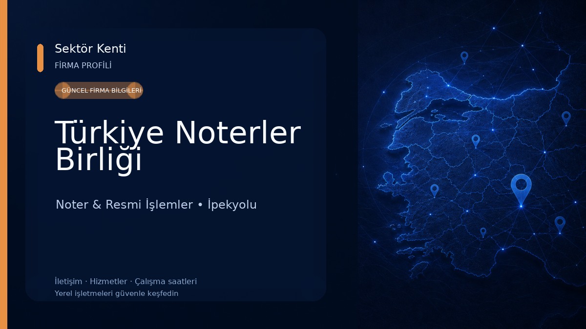 Türkiye Noterler Birliği Noter & Resmi İşlemler