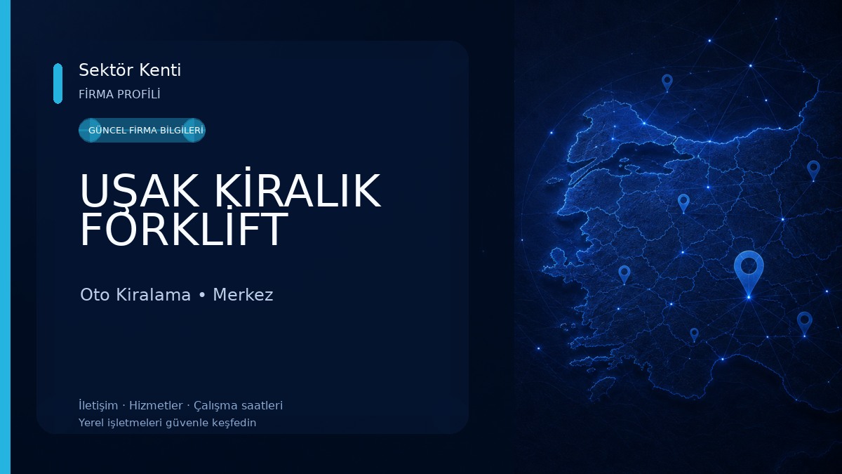 UŞAK KİRALIK FORKLİFT 