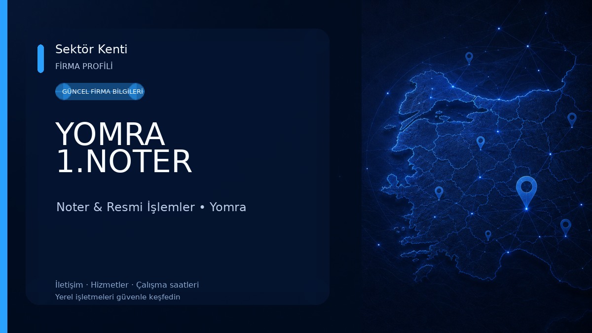 YOMRA 1.NOTER Noter & Resmi İşlemler