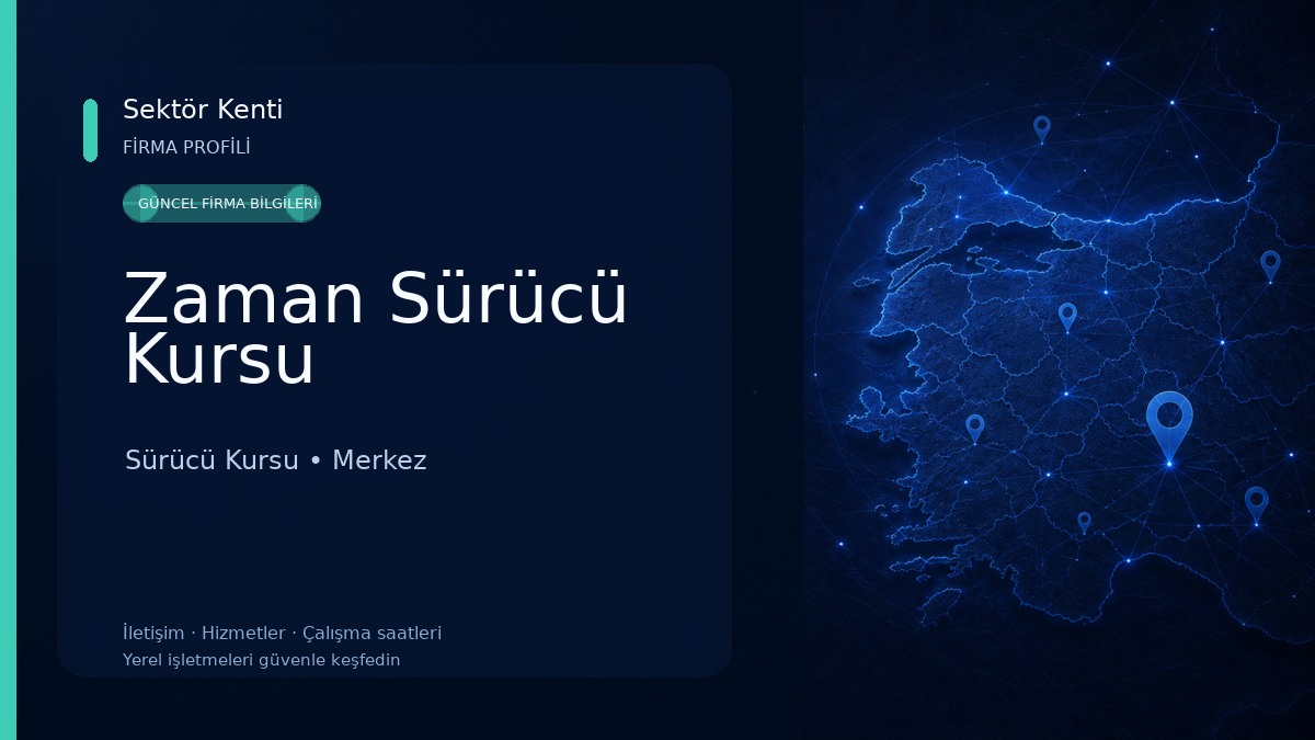 Zaman Sürücü Kursu Sürücü Kursu